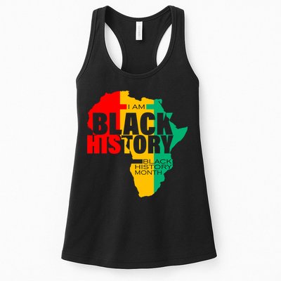 Black History Month Map Of Africa BHM Womens Tank Top