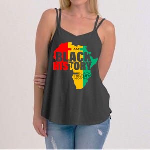 Black History Month Map Of Africa BHM Women's Strappy Tank