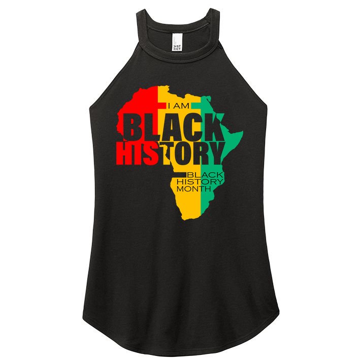 Black History Month Map Of Africa BHM Women's Perfect Tri Rocker Tank