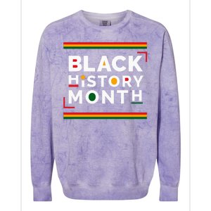 Black History Month Simple Logo Colorblast Crewneck Sweatshirt