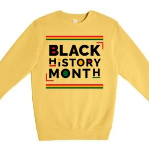 Black History Month Simple Logo Premium Crewneck Sweatshirt