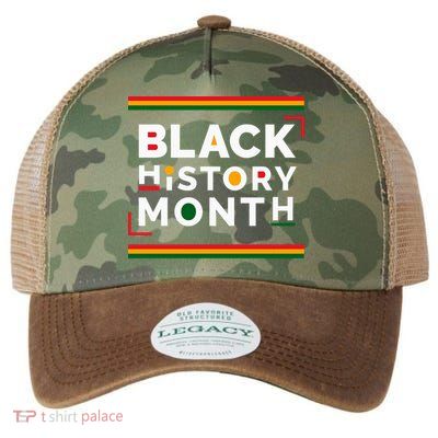Black History Month Simple Logo Legacy Tie Dye Trucker Hat