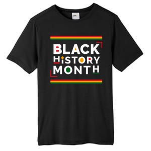 Black History Month Simple Logo Tall Fusion ChromaSoft Performance T-Shirt