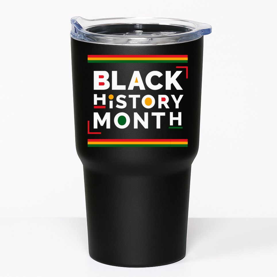 Black History Month Simple Logo Tumbler