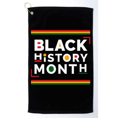 Black History Month Simple Logo Golf Towel