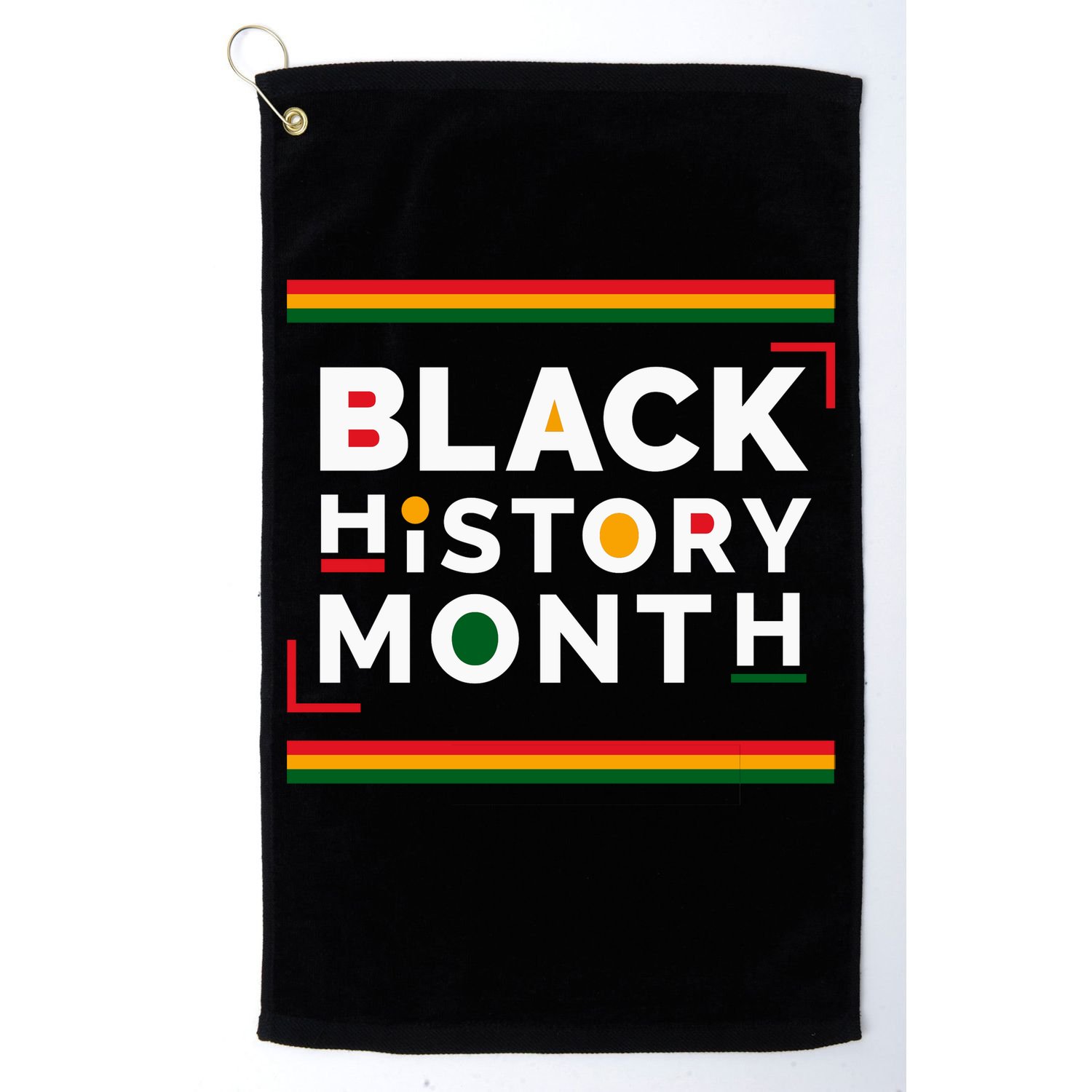 Black History Month Simple Logo Golf Towel