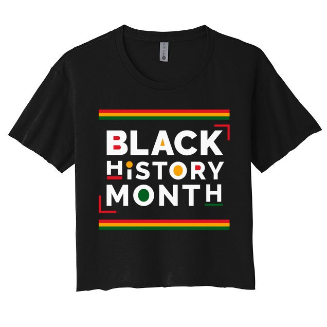 Black History Month Simple Logo Crop Top