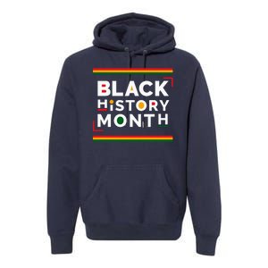 Black History Month Simple Logo Premium Hoodie