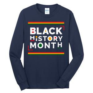 Black History Month Simple Logo Tall Long Sleeve T-Shirt