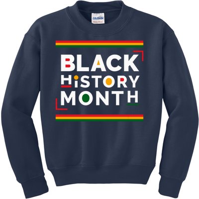 Black History Month Simple Logo Kids Sweatshirt