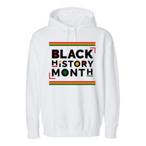 Black History Month Simple Logo Garment-Dyed Fleece Hoodie