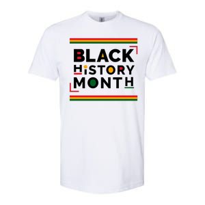 Black History Month Simple Logo Softstyle CVC T-Shirt