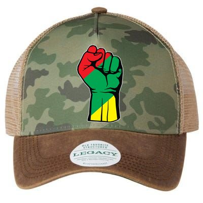 Black History Oppression Fist Legacy Tie Dye Trucker Hat