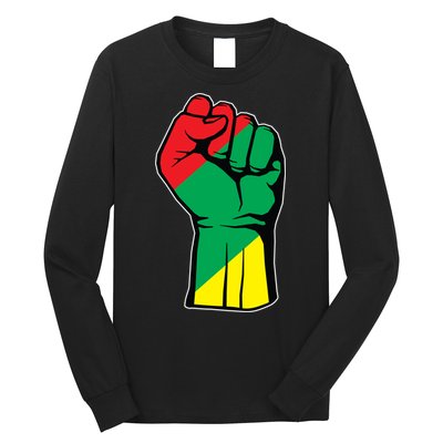 Black History Oppression Fist Long Sleeve Shirt