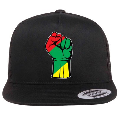 Black History Oppression Fist Flatbill Hat