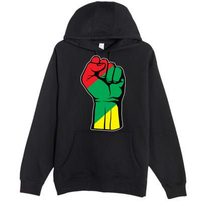 Black History Oppression Fist Premium Pullover Hoodie