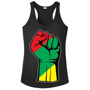 Black History Oppression Fist Ladies PosiCharge Competitor Racerback Tank