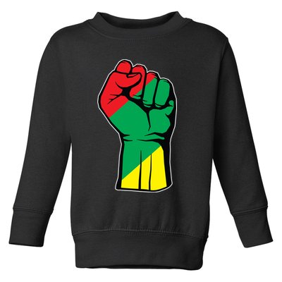 Black History Oppression Fist Toddler Sweatshirt