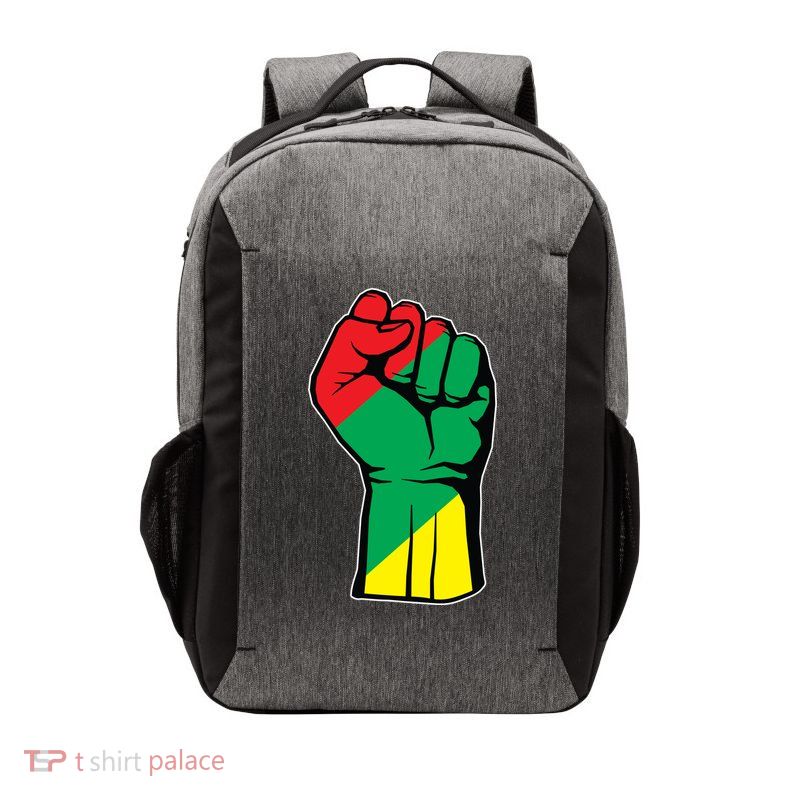 Black History Oppression Fist Vector Backpack