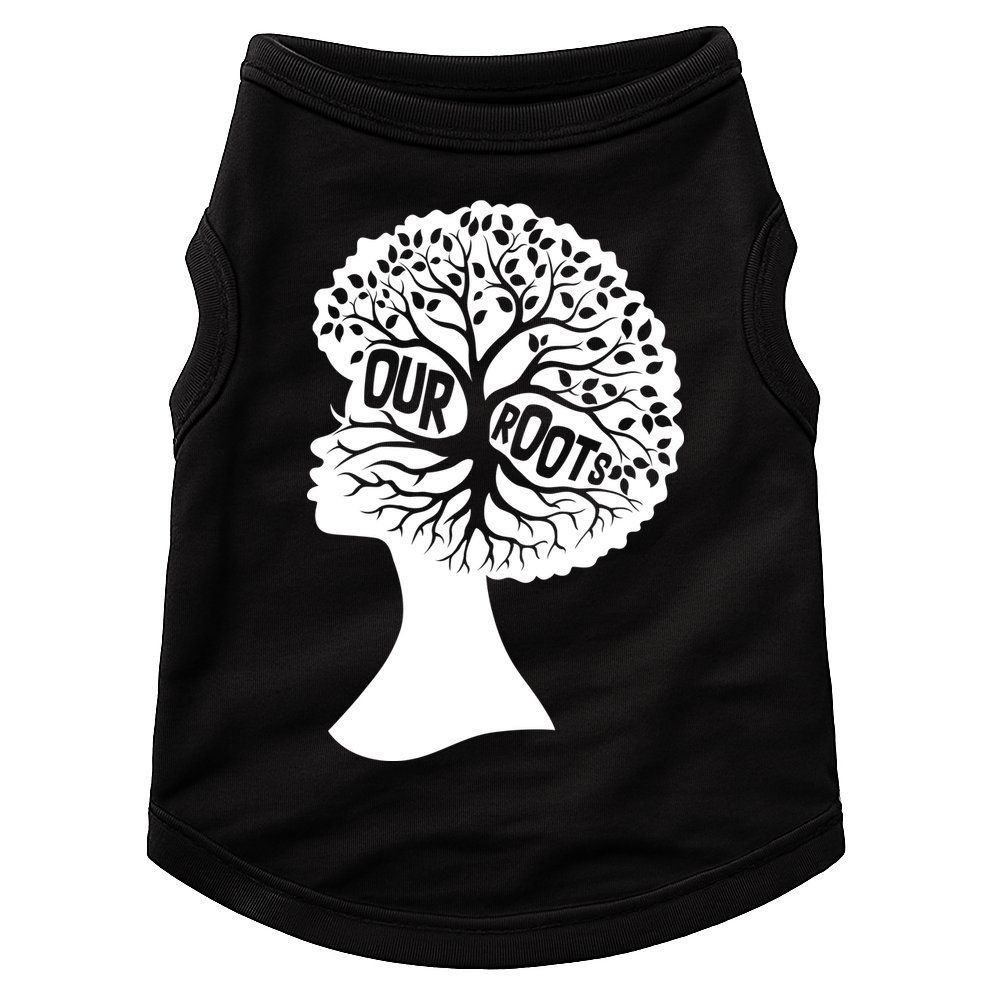 Black History Our Roots Woman Profile Doggie Tank