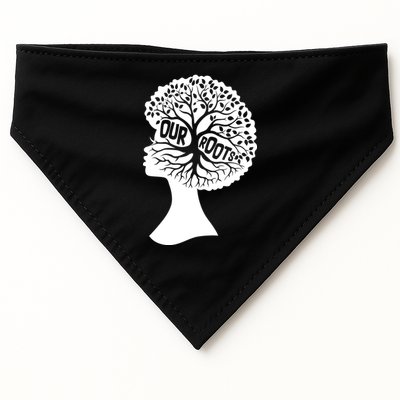 Black History Our Roots Woman Profile USA-Made Doggie Bandana