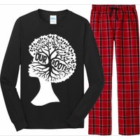 Black History Our Roots Woman Profile Long Sleeve Pajama Set