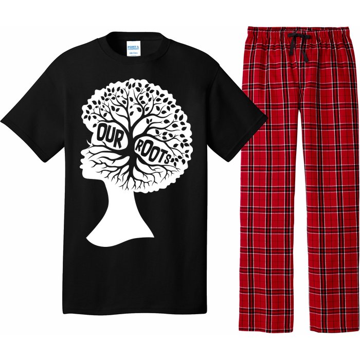 Black History Our Roots Woman Profile Pajama Set