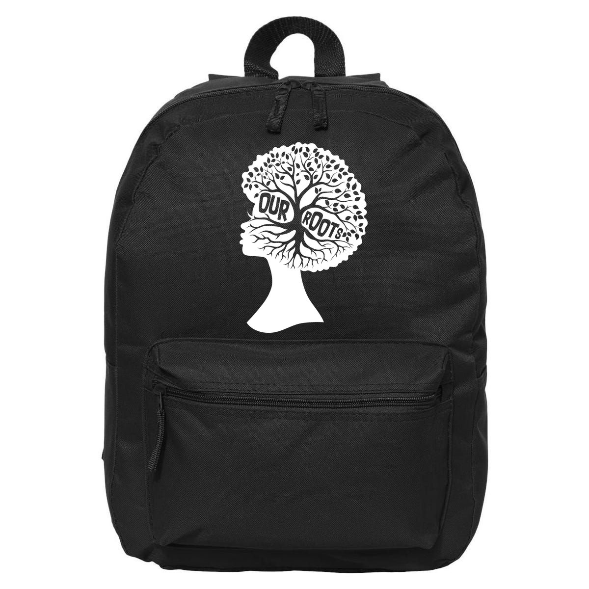 Black History Our Roots Woman Profile 16 in Basic Backpack