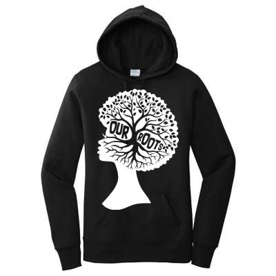 Black History Our Roots Woman Profile Women's Pullover Hoodie