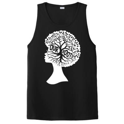 Black History Our Roots Woman Profile PosiCharge Competitor Tank