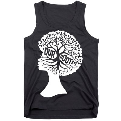 Black History Our Roots Woman Profile Tank Top