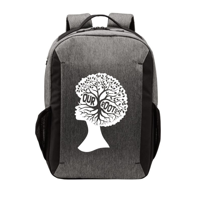 Black History Our Roots Woman Profile Vector Backpack