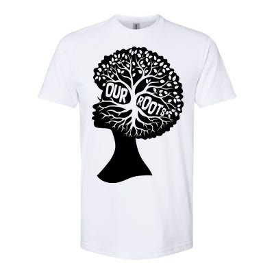 Black History Our Roots Woman Profile Softstyle CVC T-Shirt