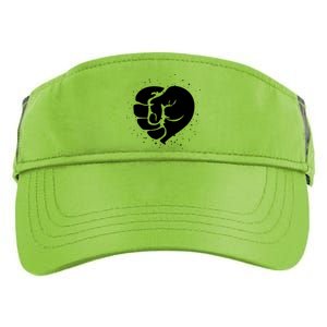 Black History Protest Fist Heart Adult Drive Performance Visor