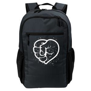 Black History Protest Fist Heart Daily Commute Backpack