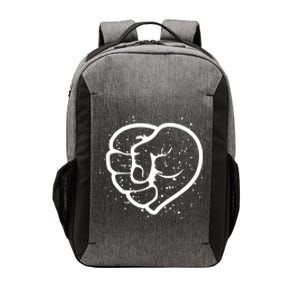 Black History Protest Fist Heart Vector Backpack