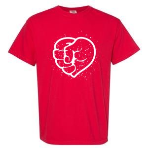 Black History Protest Fist Heart Garment-Dyed Heavyweight T-Shirt