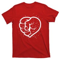 Black History Protest Fist Heart T-Shirt