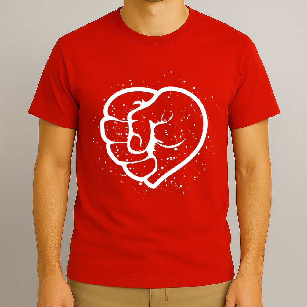 Black History Protest Fist Heart T-Shirt