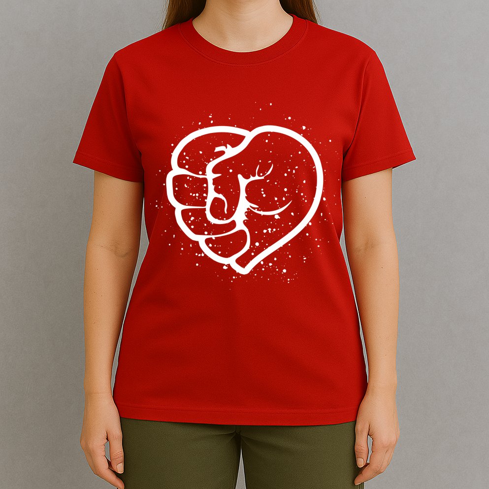 Black History Protest Fist Heart T-Shirt