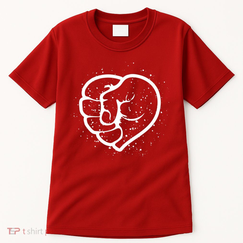 Black History Protest Fist Heart Tall T-Shirt