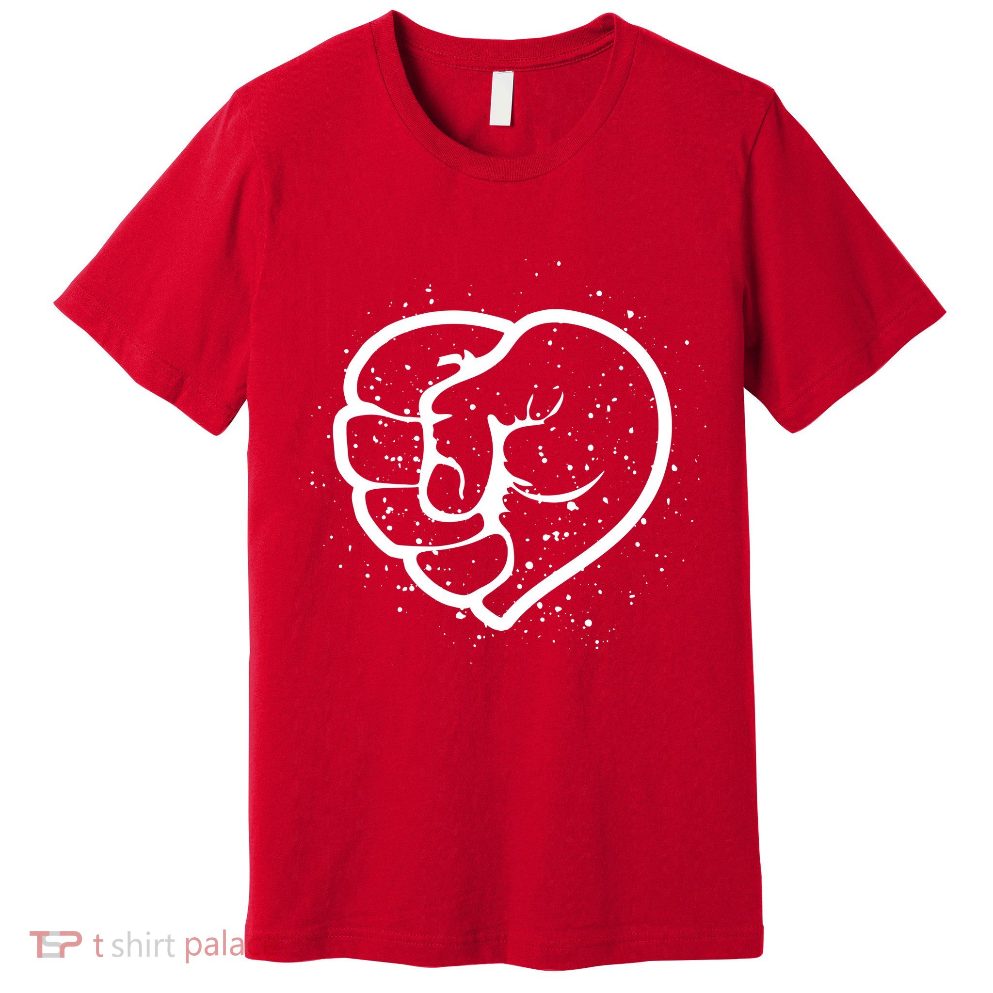 Black History Protest Fist Heart Premium T-Shirt