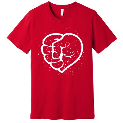 Black History Protest Fist Heart Premium T-Shirt