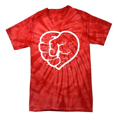 Black History Protest Fist Heart Tie-Dye T-Shirt