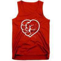 Black History Protest Fist Heart Tank Top