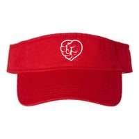 Black History Protest Fist Heart Valucap Bio-Washed Visor