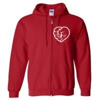 Black History Protest Fist Heart Full Zip Hoodie