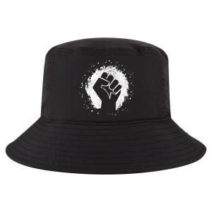 Black History Protest Fist Paint Splatter Cool Comfort Performance Bucket Hat