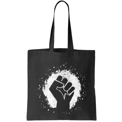 Black History Protest Fist Paint Splatter Bag