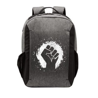 Black History Protest Fist Paint Splatter Vector Backpack